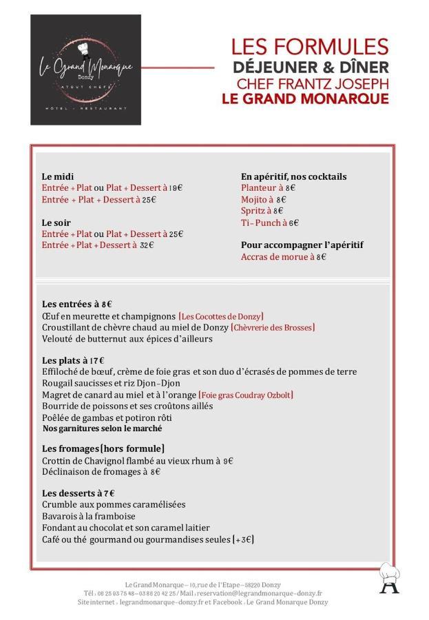 Le Grand Monarque Donzy Hotel Buitenkant foto